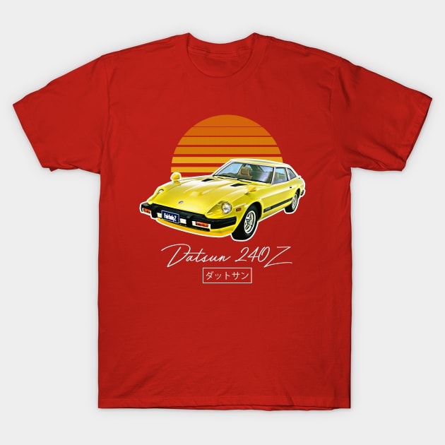 Datsun 240Z Retro Design #2 T-Shirt by DankFutura